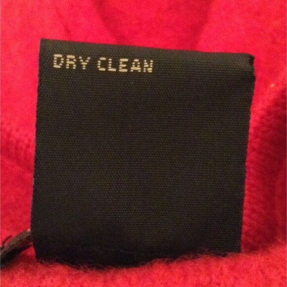 Vtg Cardigan Sweater Wmn M Red 100% Wool Floral Embroidered Grandma Cottage Y2K - Picture 12 of 12